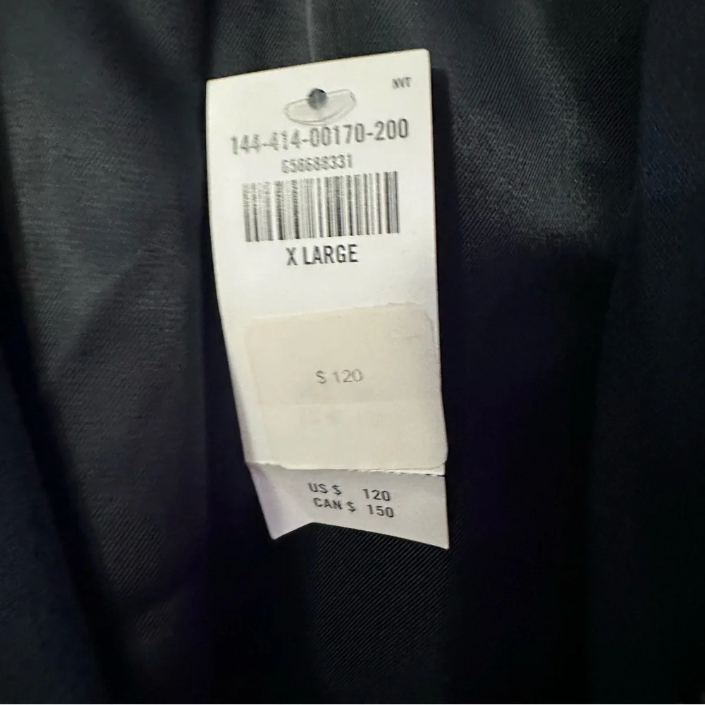 Abercrombie & Fitch Navy Blazer XL NWT Tailored Old Money Chic